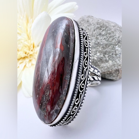CRAZY LACE AGATE RING - Picture 9 of 9